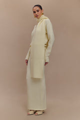 Elise Knit Maxi Skirt - Ivory Marle