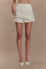 Alix Suiting Mini Skort - Ivory