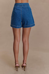 Abel Denim Shorts - Dark Blue