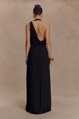 Galia Cowl Neck Maxi Dress - Black