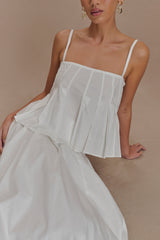 Mae Cotton Top - White