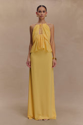 Katalina Chiffon Maxi Skirt - Butterscotch