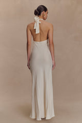 Louisiana Halter Maxi Dress - Ivory
