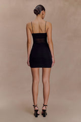 Maryk Mesh Mini Dress - Black