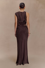 Violeta Asymmetric Top - Dark Chocolate
