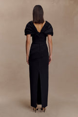 Thelma Bardot Maxi Dress - Black