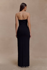 Lianne Strapless Maxi Dress - Black