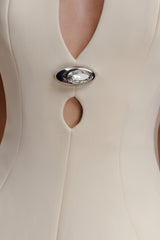 Michelle Cut Out Maxi Dress - Buttercream