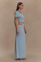 Haven Slinky Twist Top - Pale Blue