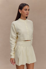 Shelby Knit Cardigan - Ivory Marle