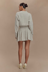 Shelby Knit Cardigan - Heather Grey Marle