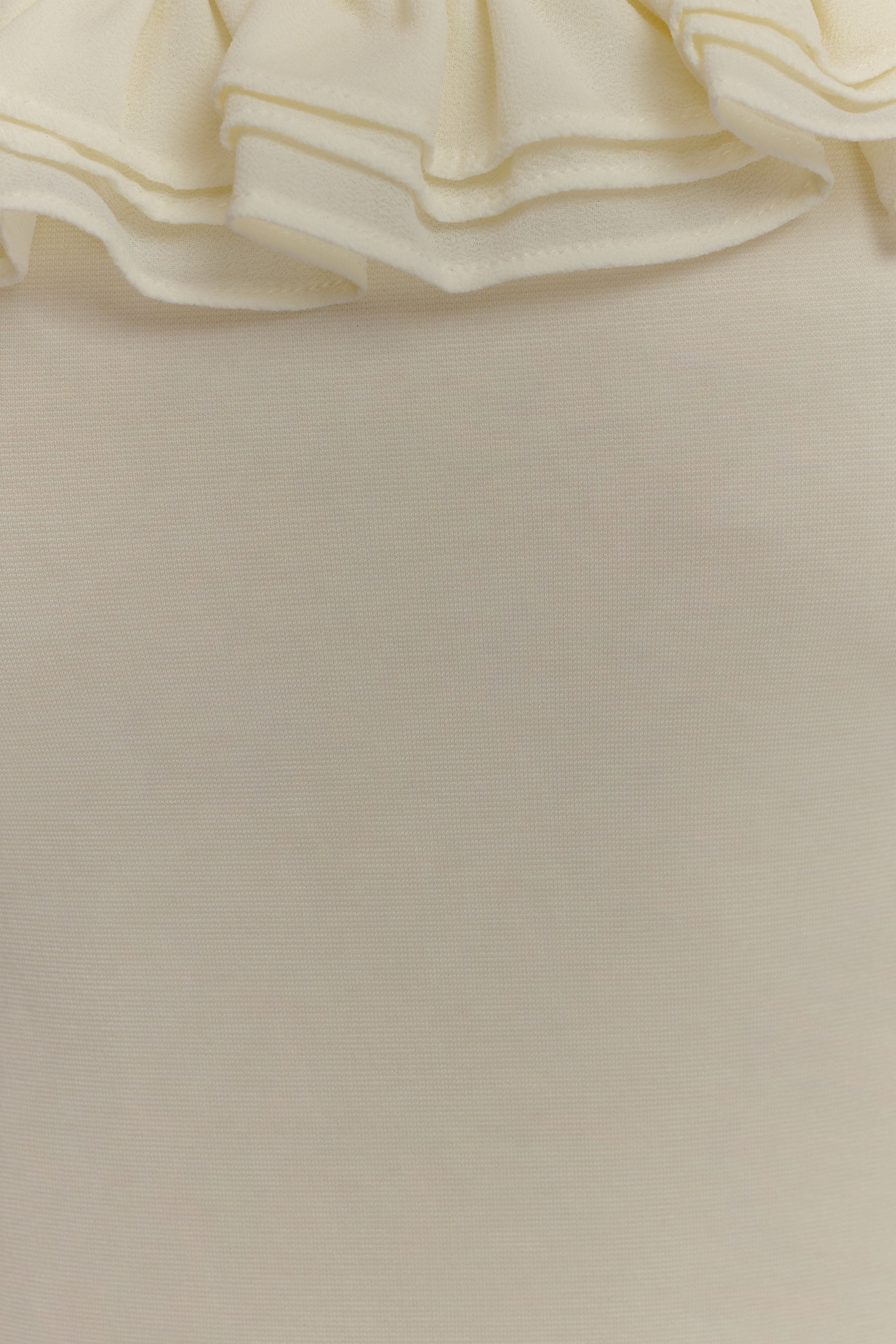 Nova Ruffle Off Shoulder Maxi Dress - Ivory