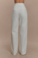 Rayne Wide Leg Denim Jeans - White