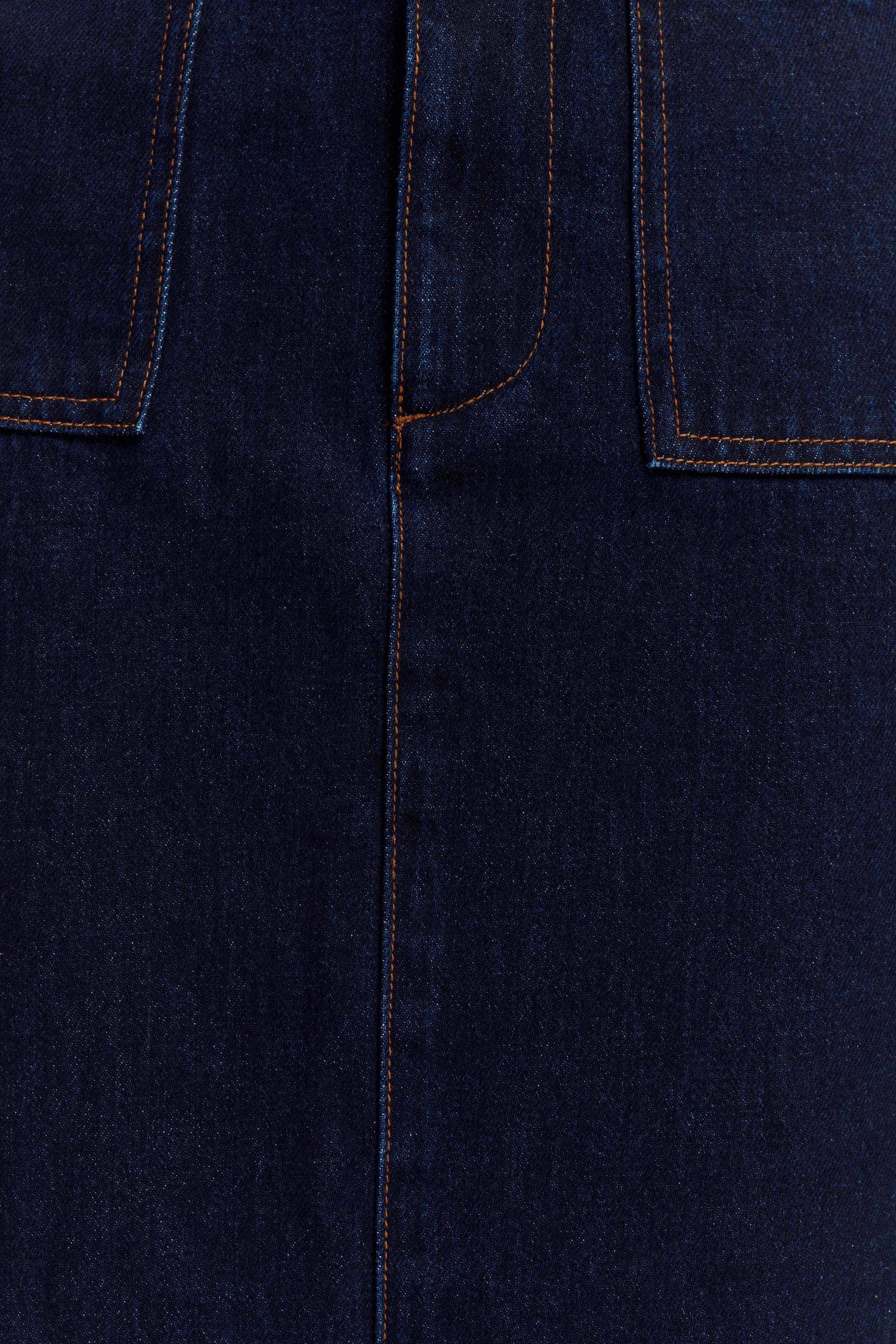 Fallon Denim Midi Skirt - Indigo Blue