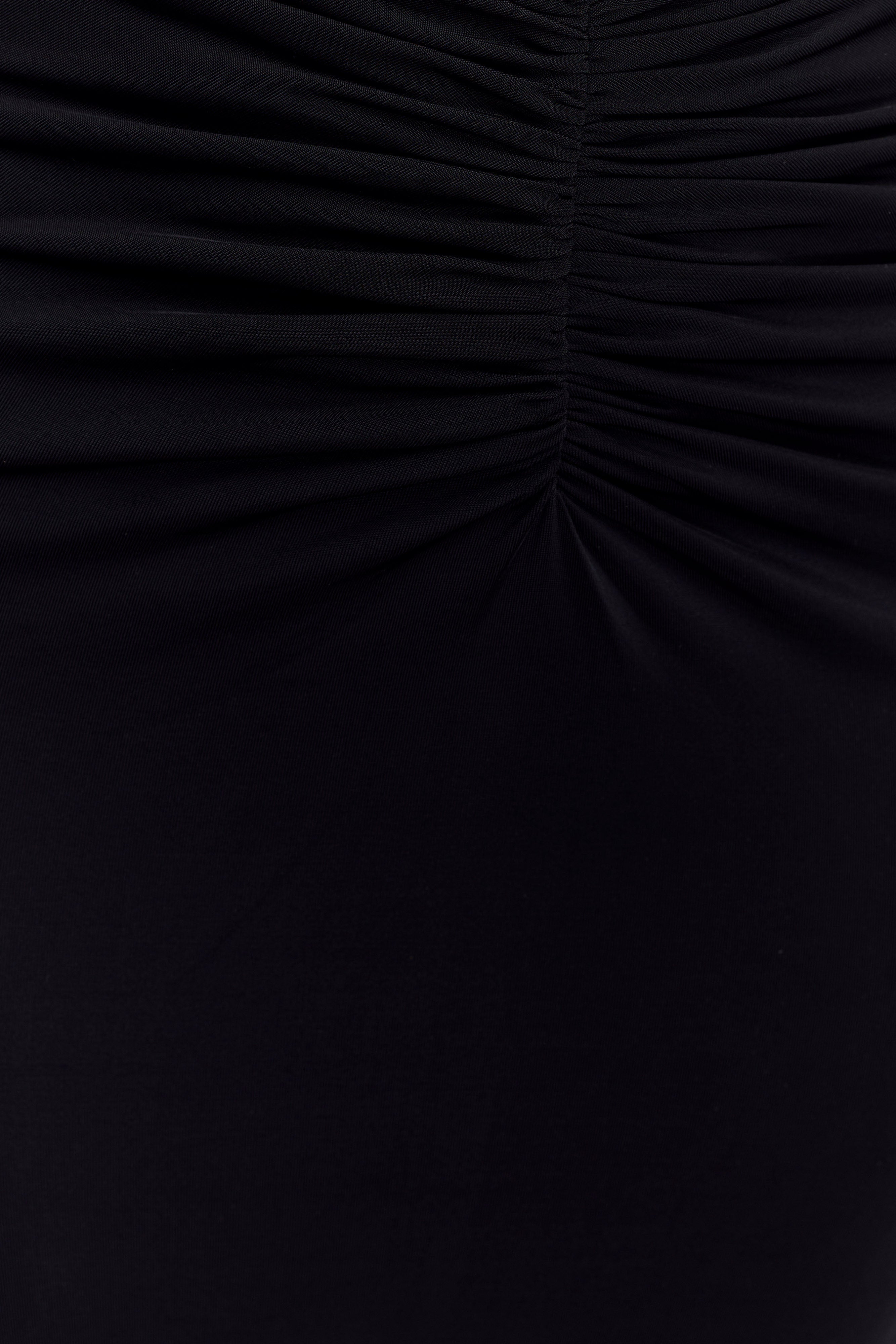 Rafaella Slinky And Mesh Maxi Dress - Black