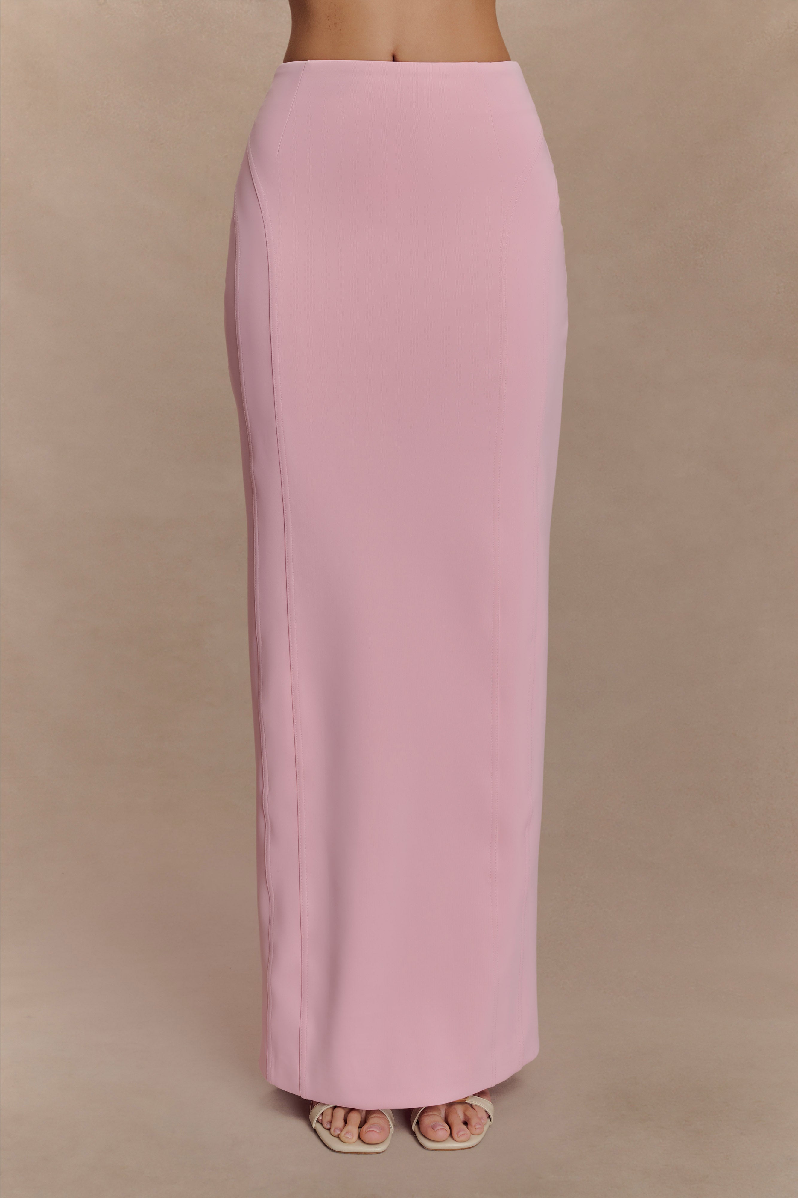 Alma High Waist Maxi Skirt - Candy Pink