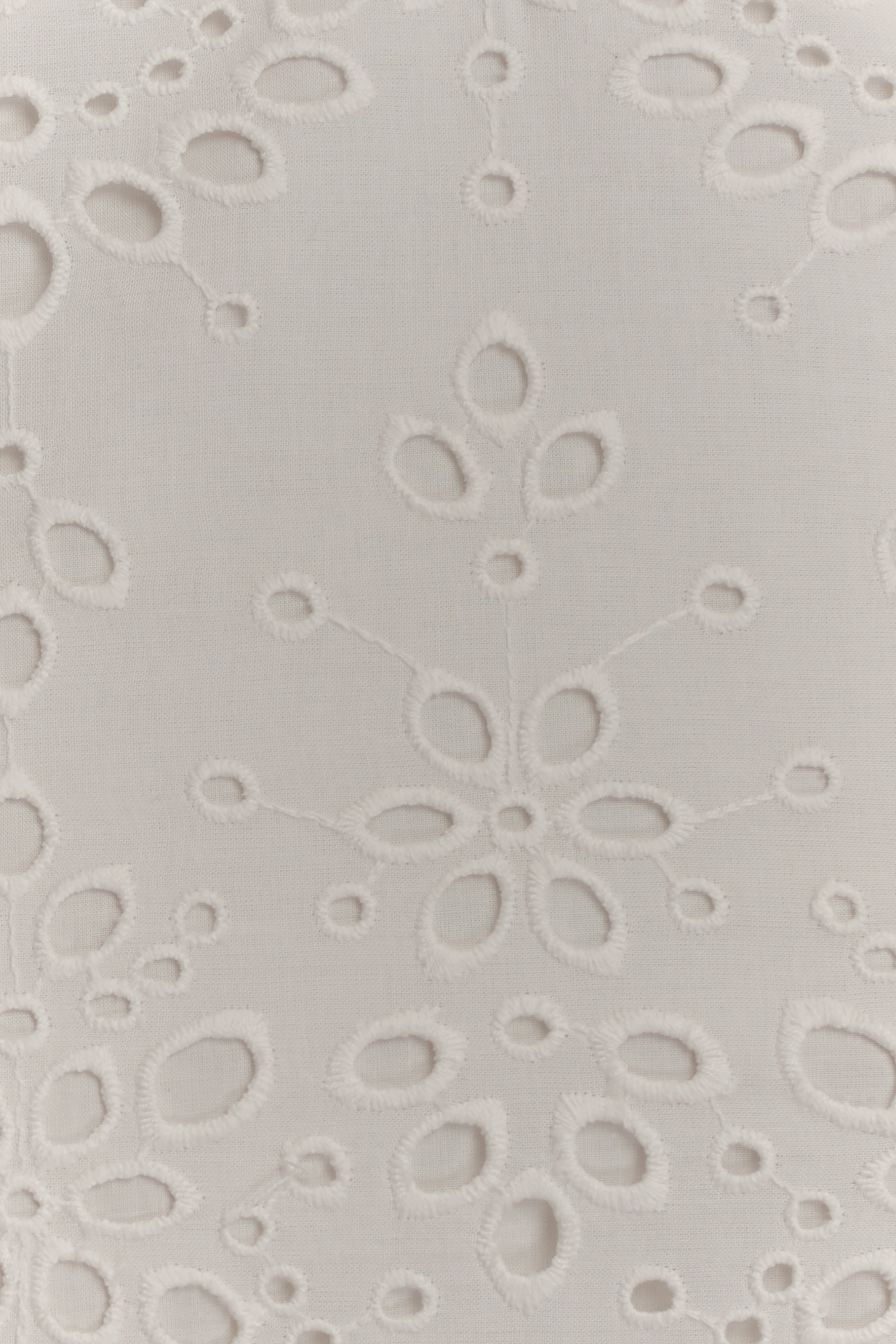 Kensley Broderie Midi Skirt - White