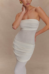 Elora Strapless Knit Maxi Dress - Ivory