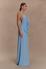 Katalina Chiffon Maxi Skirt - Sky Blue