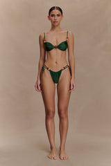 Memphis Beaded Bikini Bottom - Green