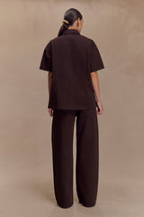 Mannon Mid Rise Denim Jeans - Chocolate