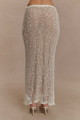 Cordelia Knit Maxi Skirt - Ivory