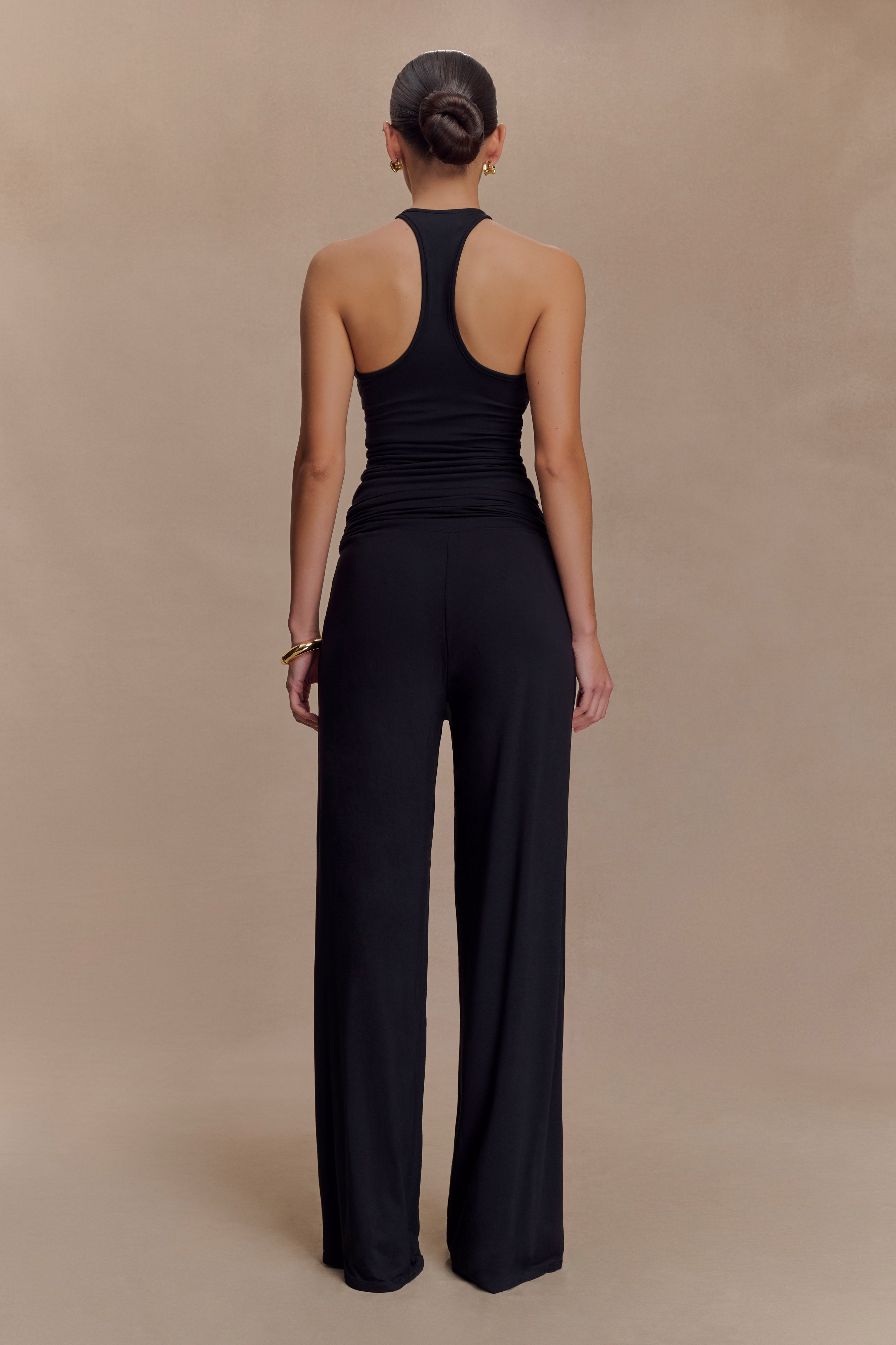 Ramona Modal Straight Leg Pant - Black