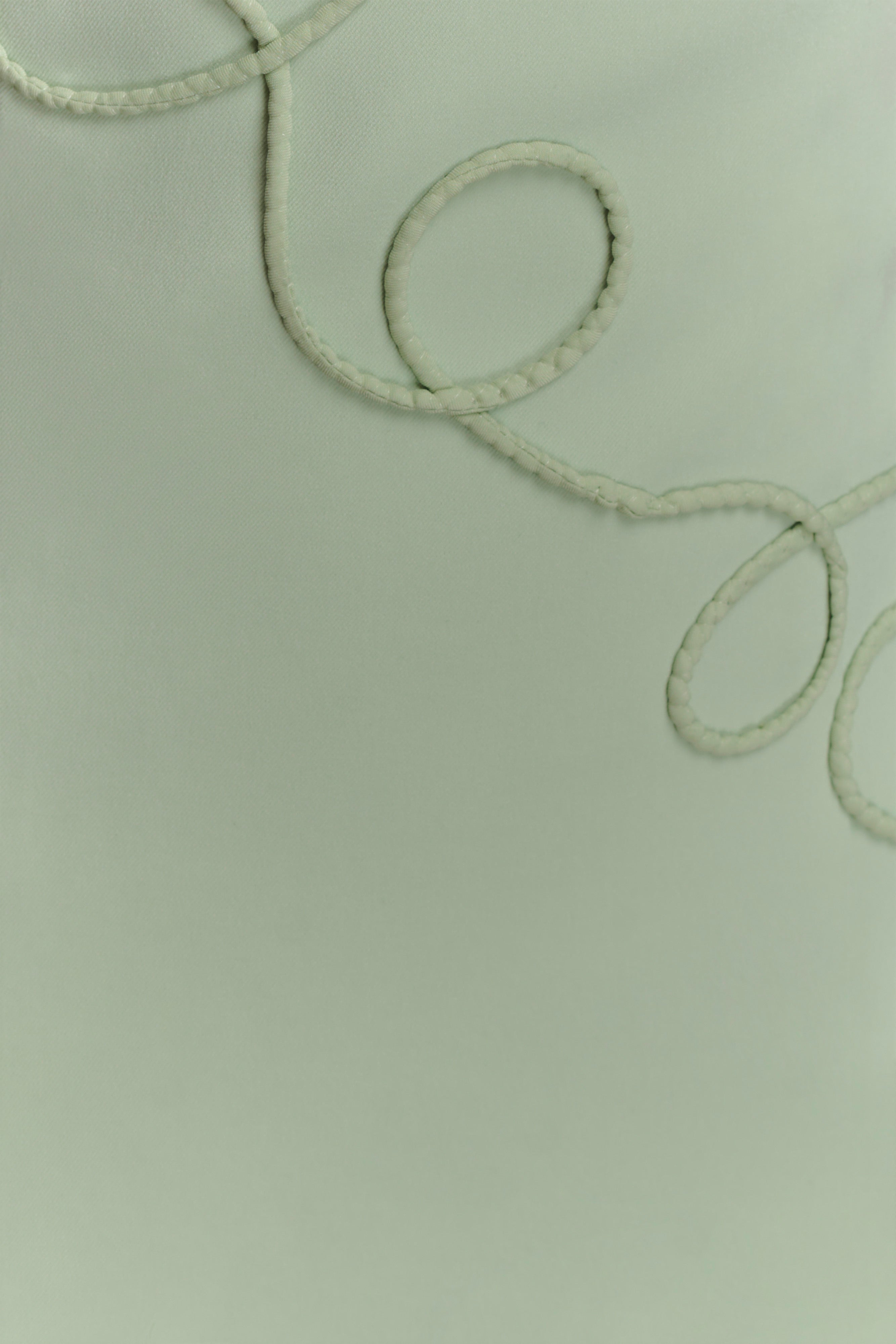 Virginia Suiting Embroidered Midi Dress - Sage