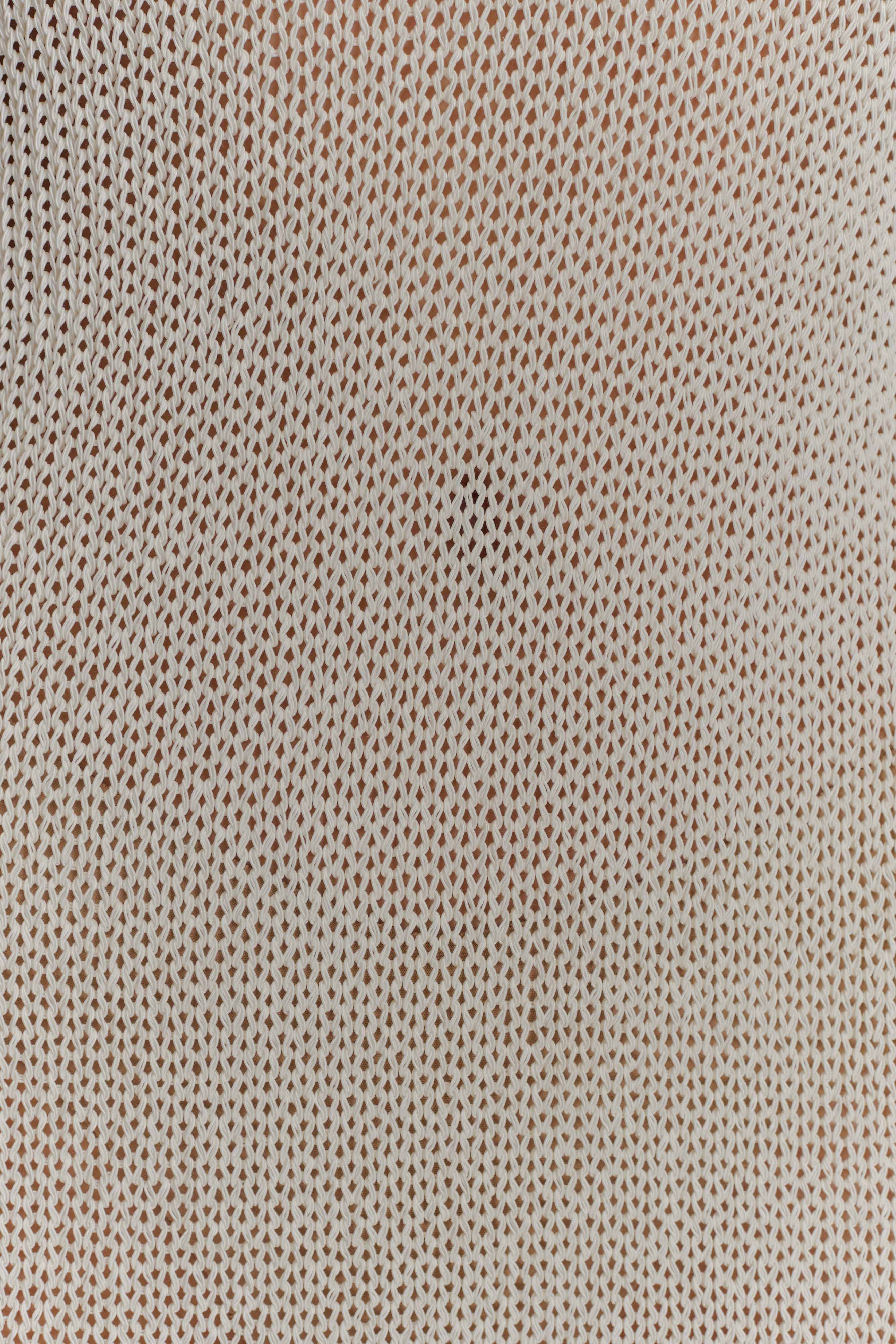 Ari Tape Yarn Knit Maxi Dress - White