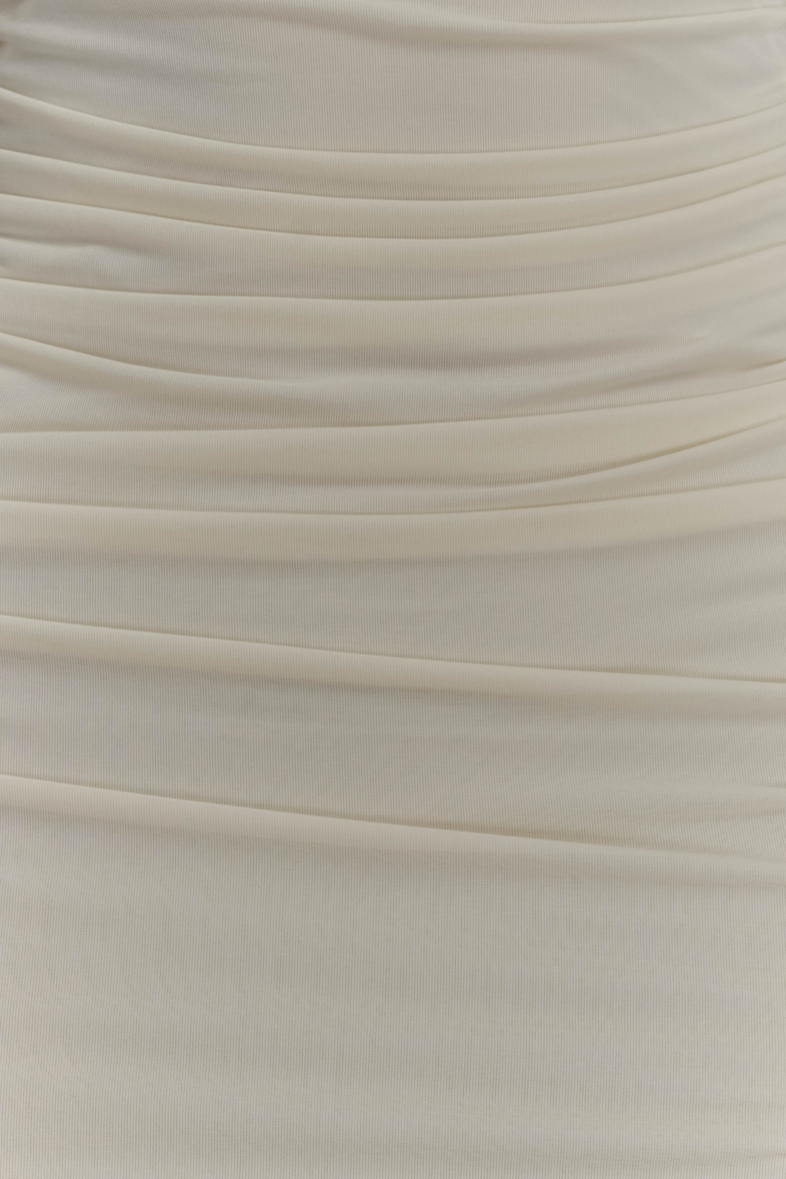 Hayden Long Sleeve Plunge Maxi Dress - Ivory