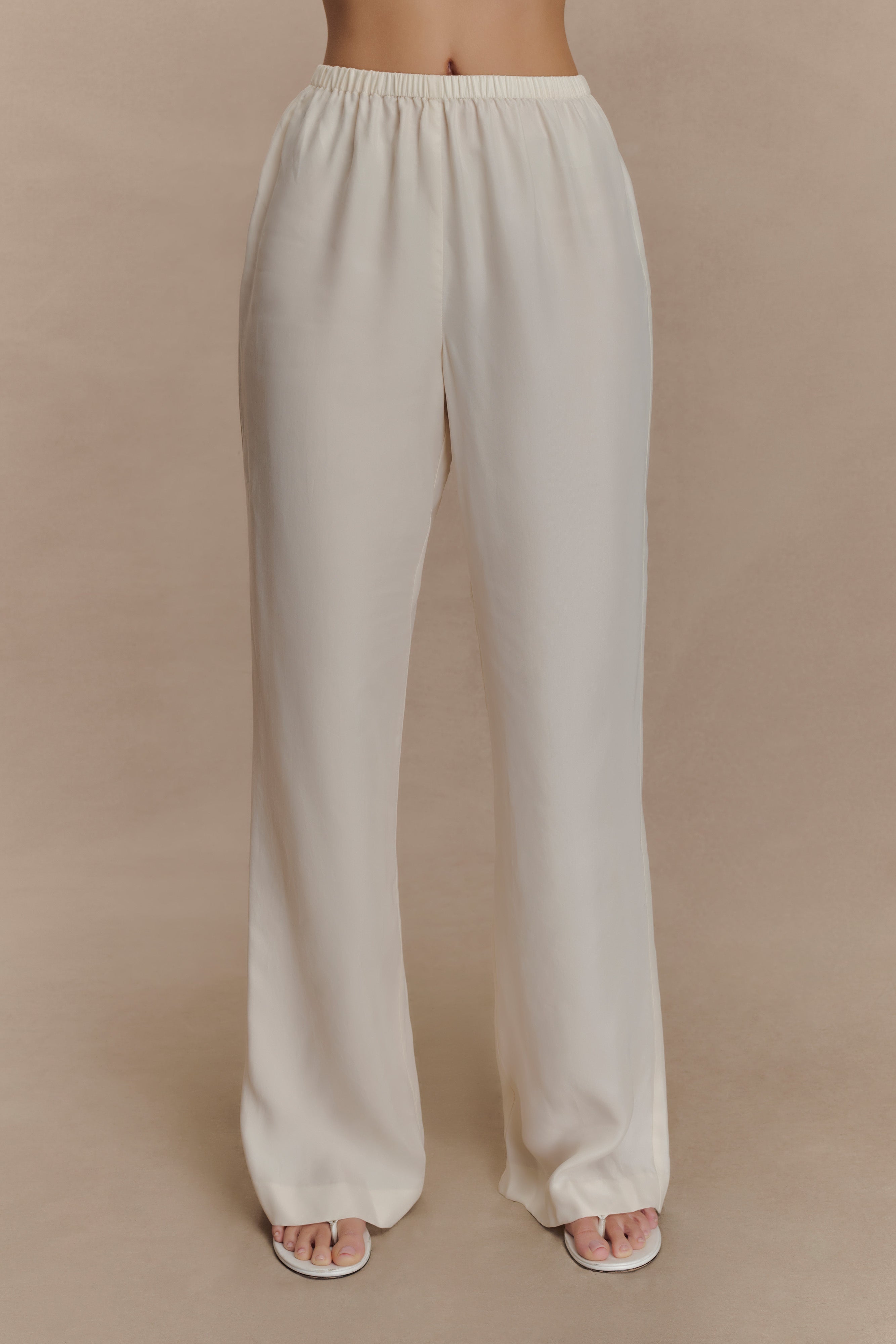 Violeta Straight Leg Pant - Ivory