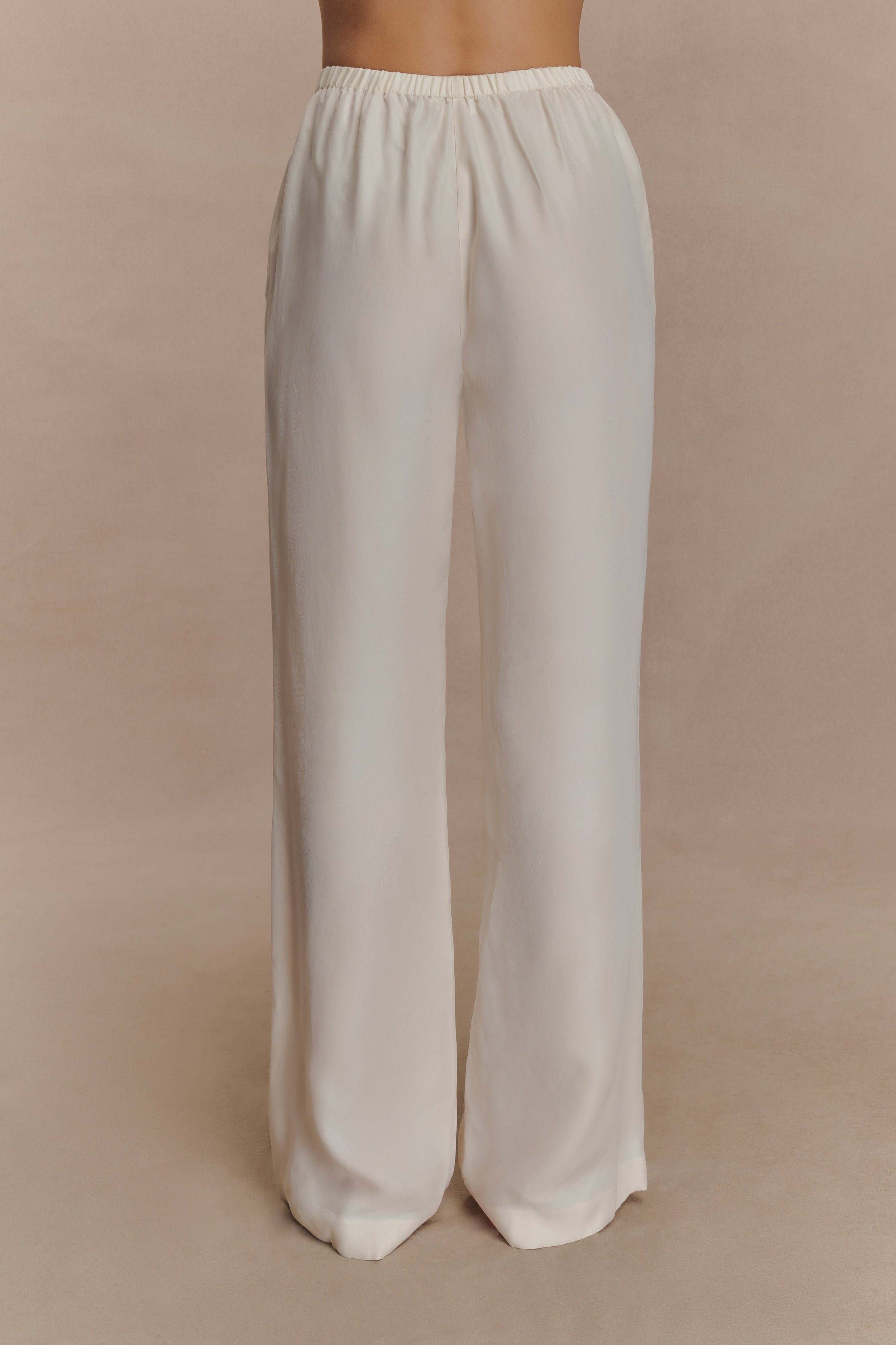 Violeta Straight Leg Pant - Ivory
