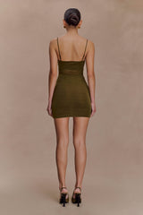 Maryk Mesh Mini Dress - Khaki