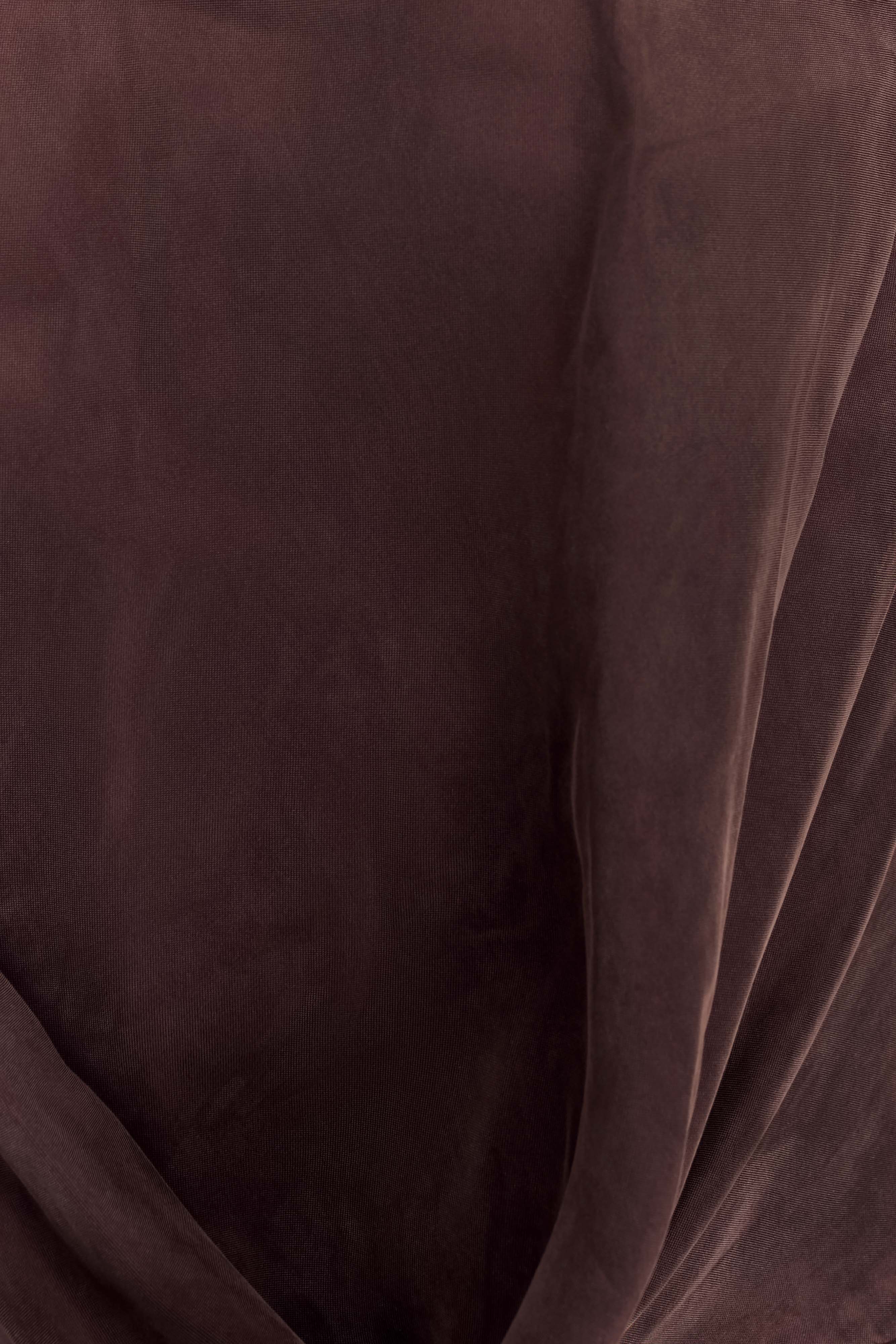 Violeta Asymmetric Top - Dark Chocolate