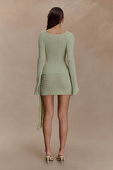 Terrymae Crochet Mini Skirt - Pastel Green