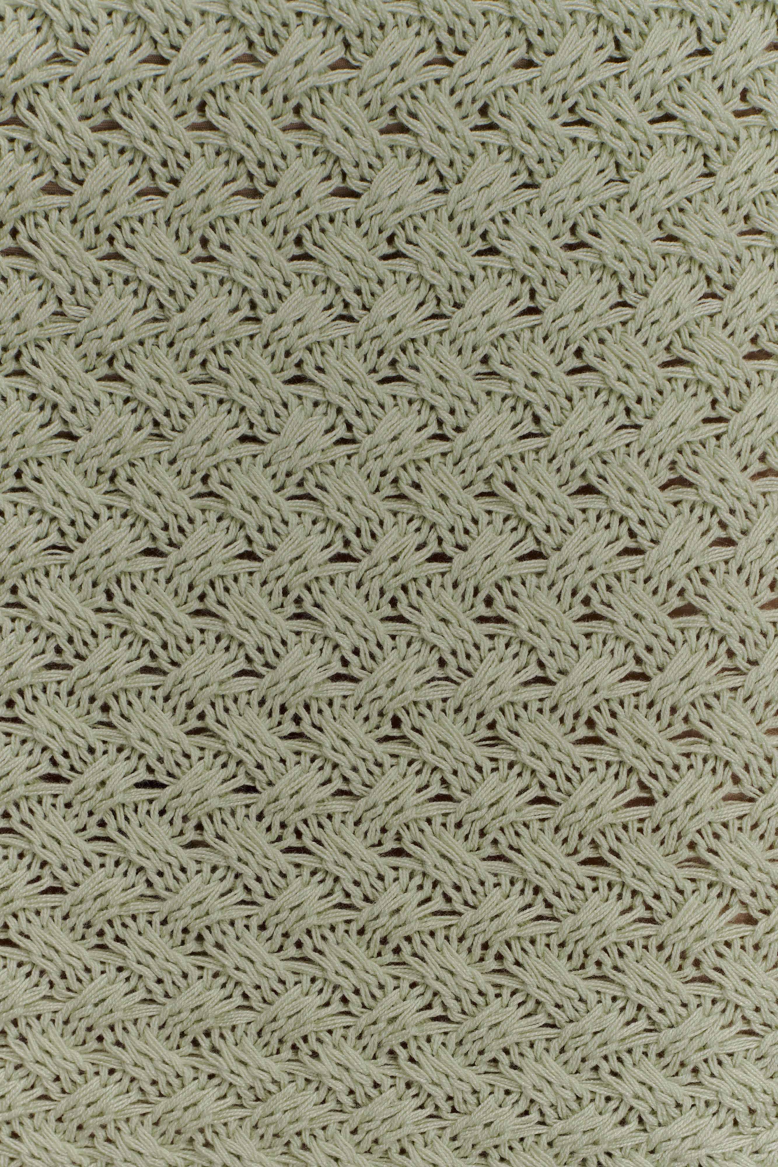 Terrymae Crochet Mini Skirt - Pastel Green