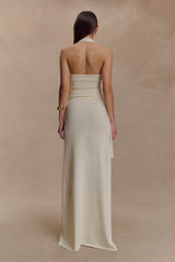 Bowie Low Rise Knit Maxi Skirt - Ivory