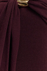 Bowie Low Rise Knit Maxi Skirt - Dark Chocolate