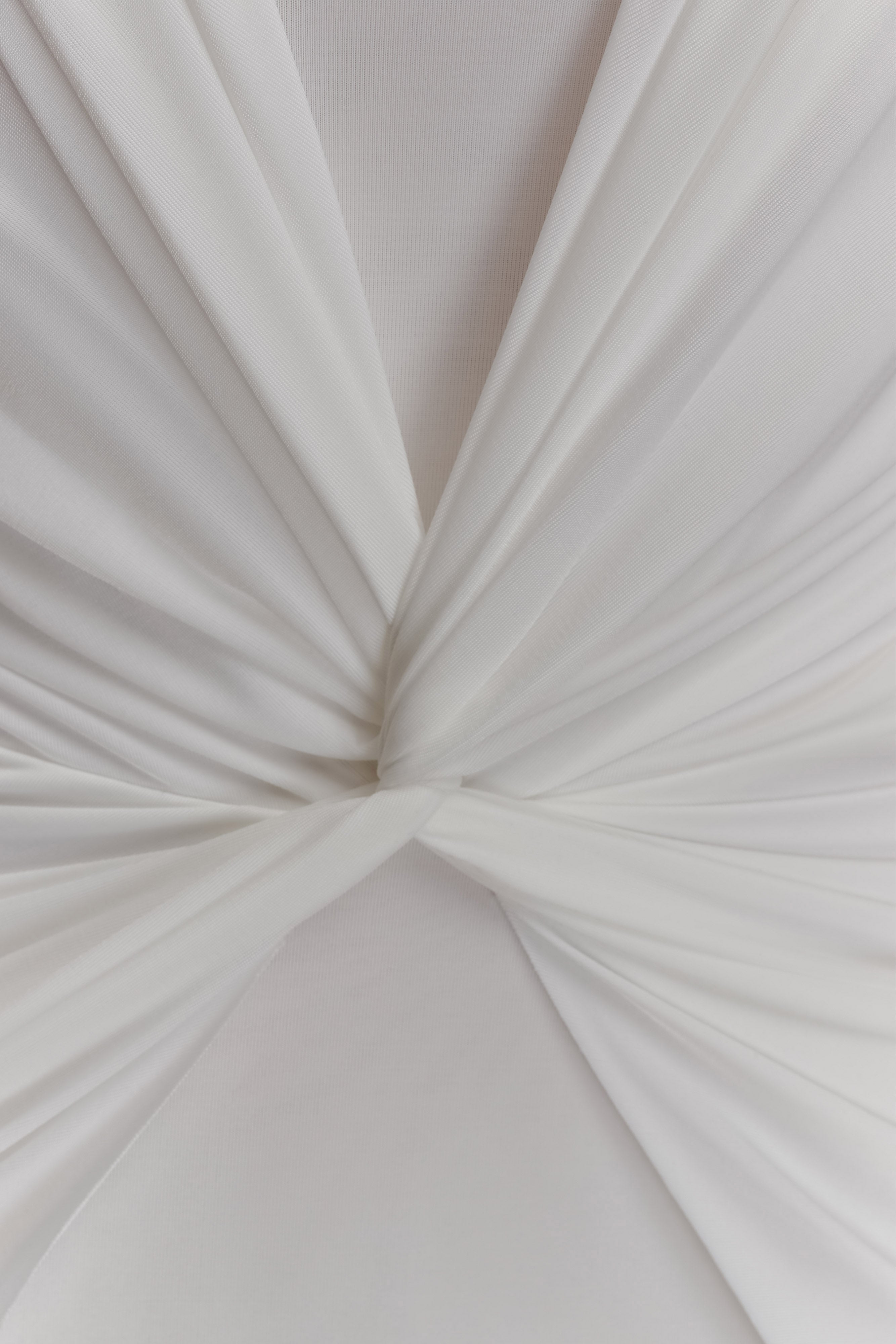 Mirren Strapless Slinky Maxi Dress - White