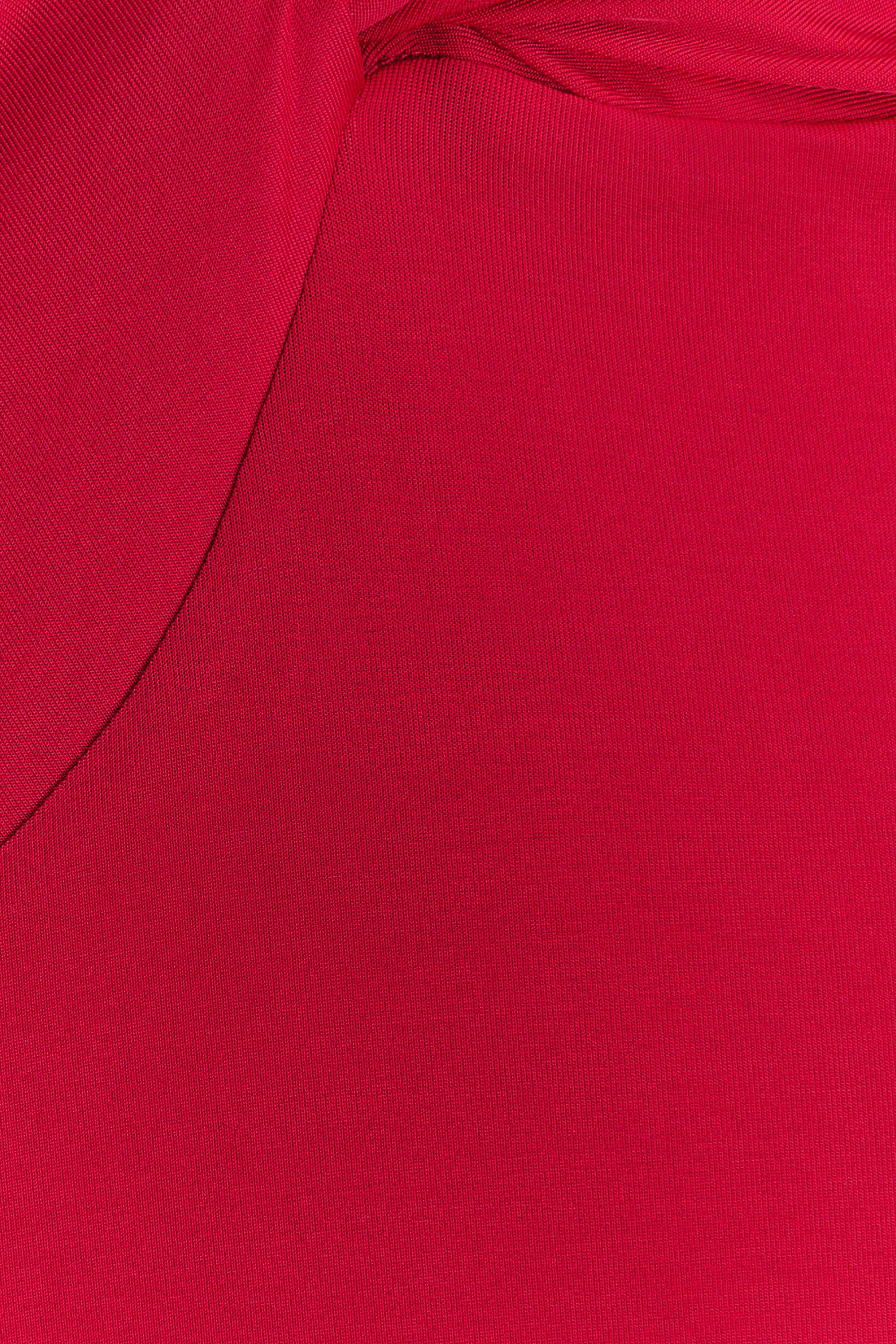 Stella Draped Slinky Maxi Dress - Fuchsia Pink