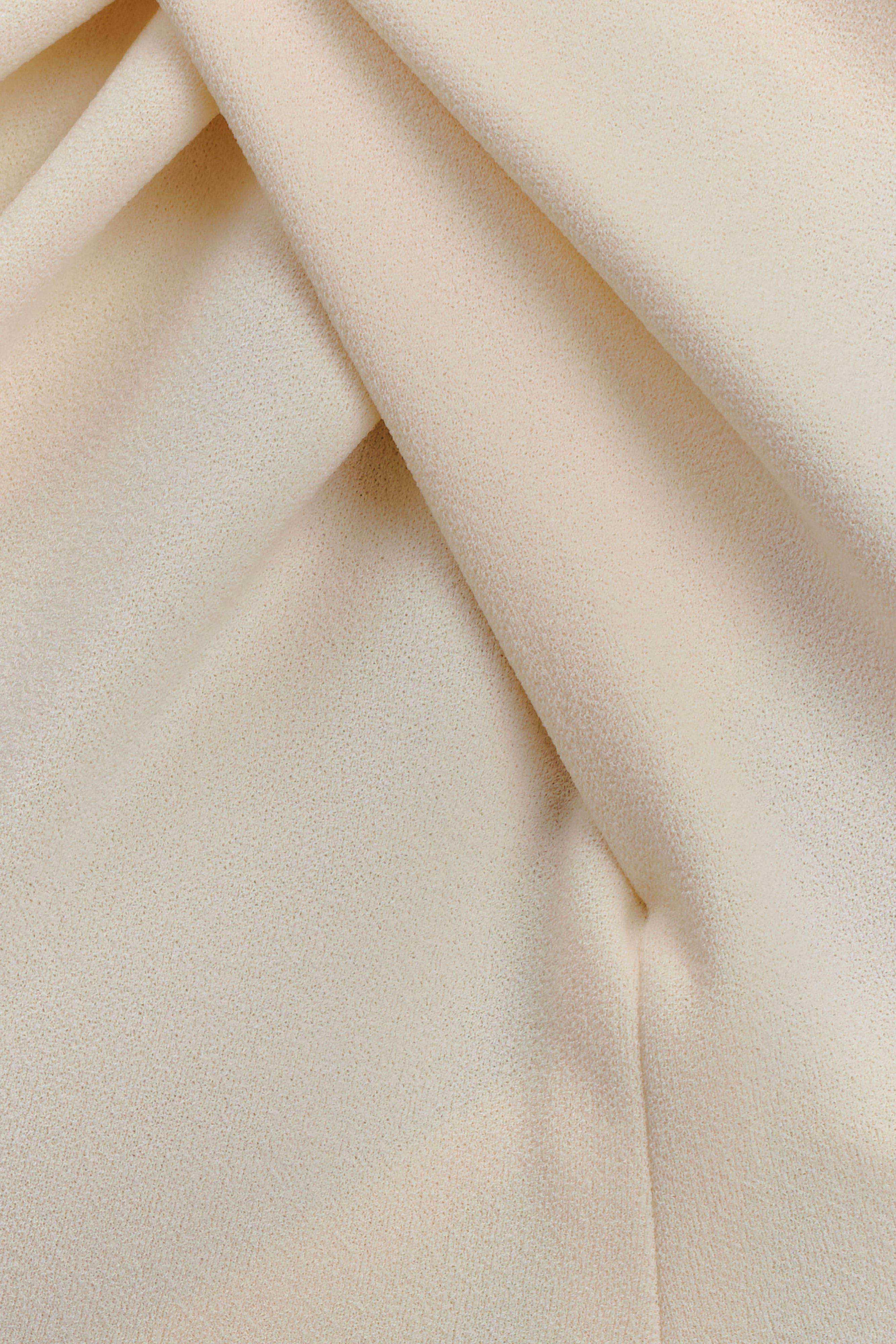 Christina Cross Over Mini Dress - Buttercream