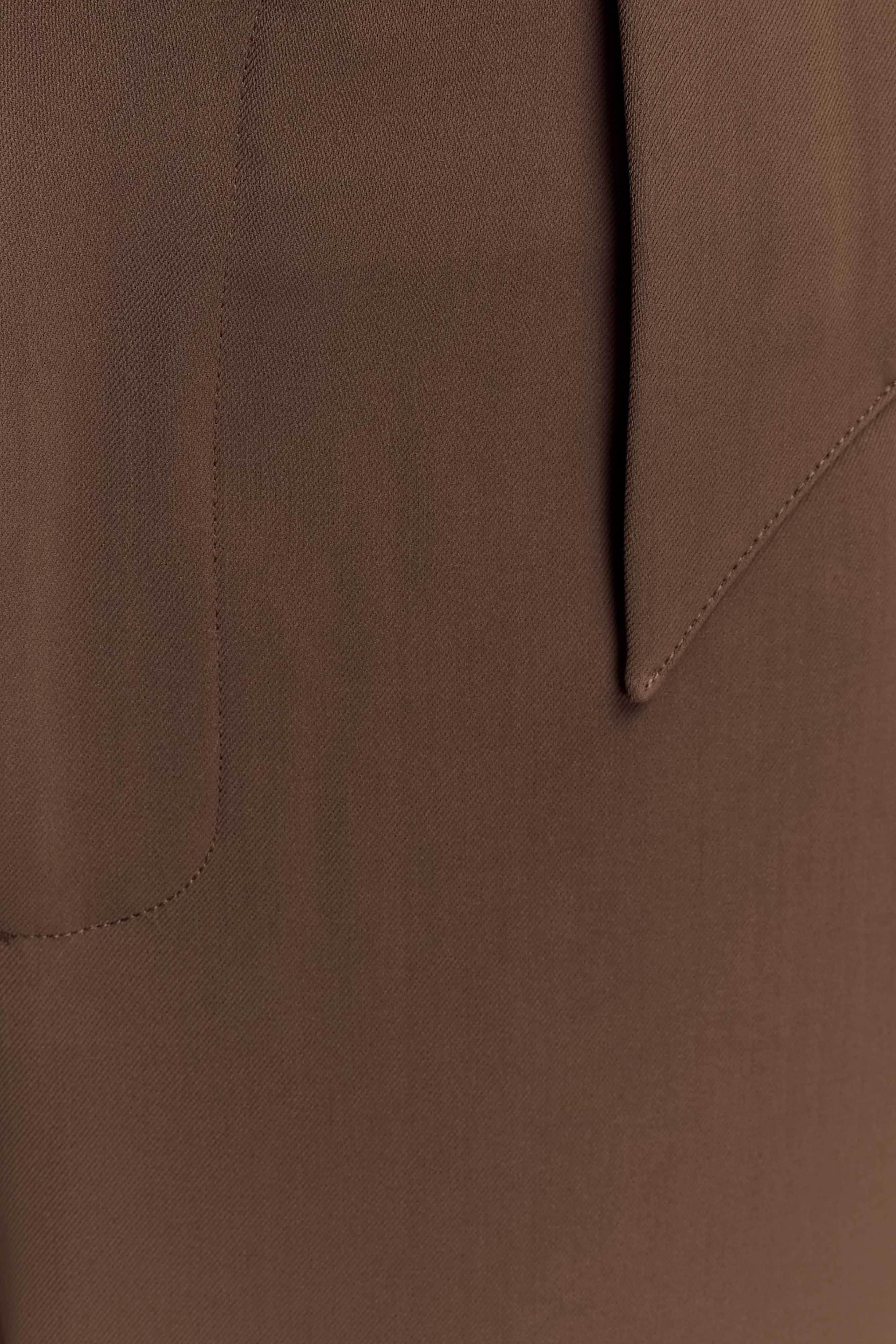 Arlo Wide Leg Suiting Trouser - Cacao Brown
