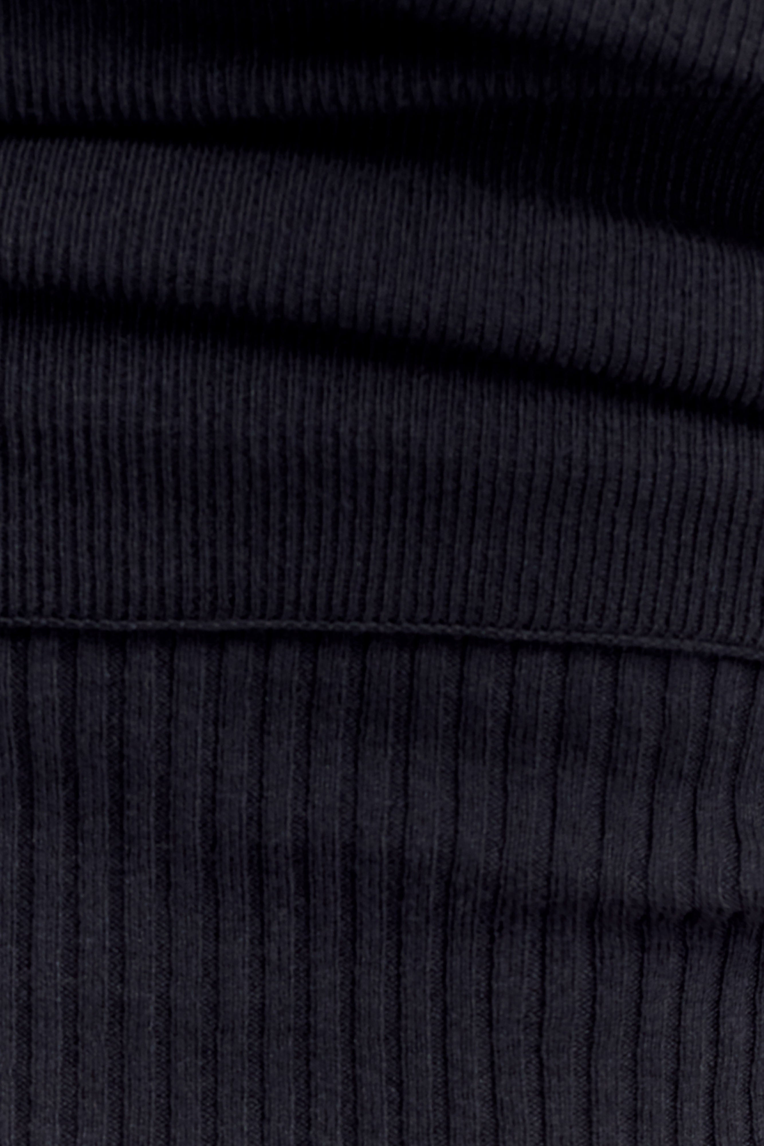 Sierra Asymmetrical Cashmere Blend Knit Top - Black