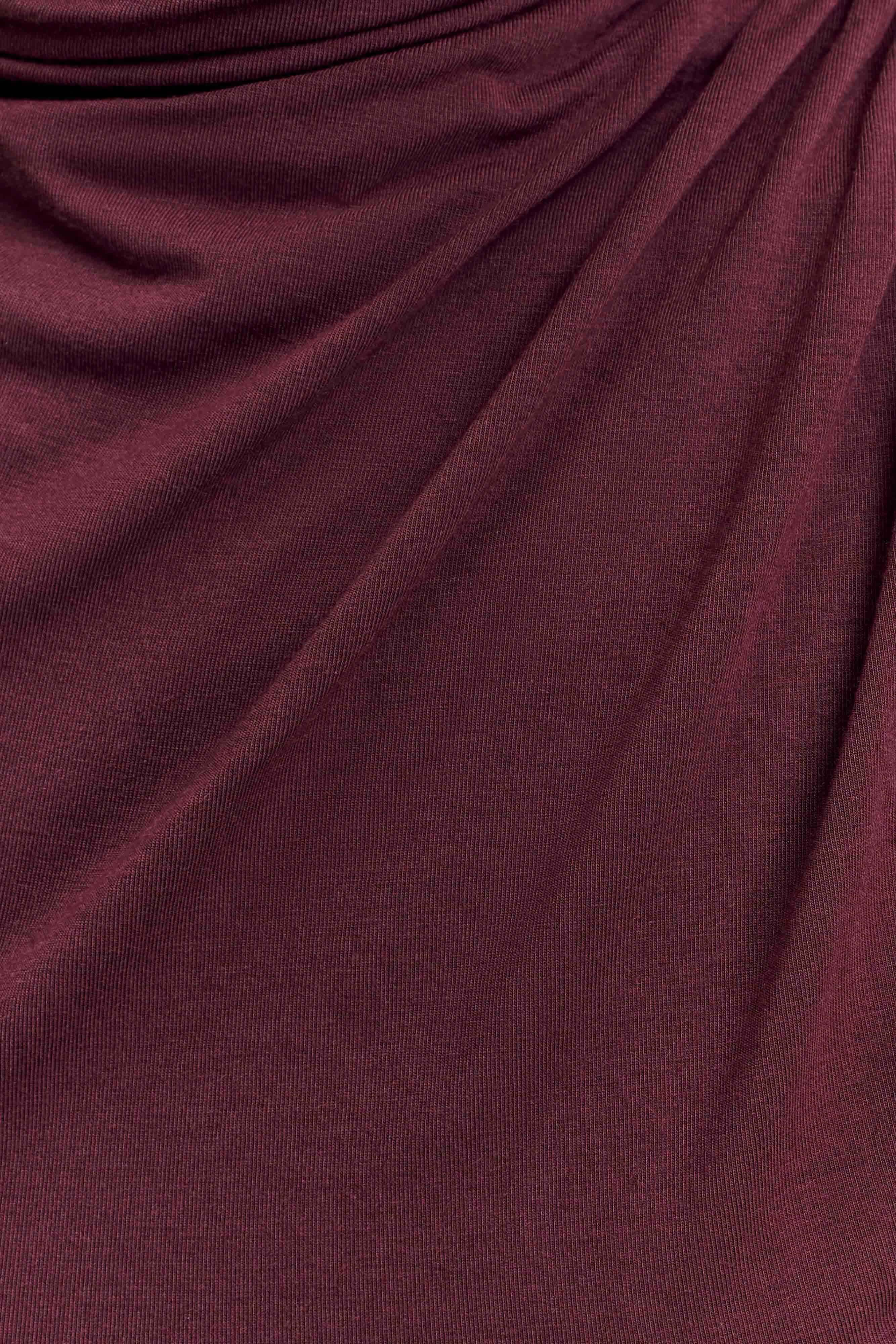 Freesia High Neck Sleeveless Top - Mahogany