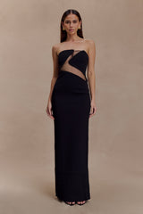 Lianne Strapless Maxi Dress - Black