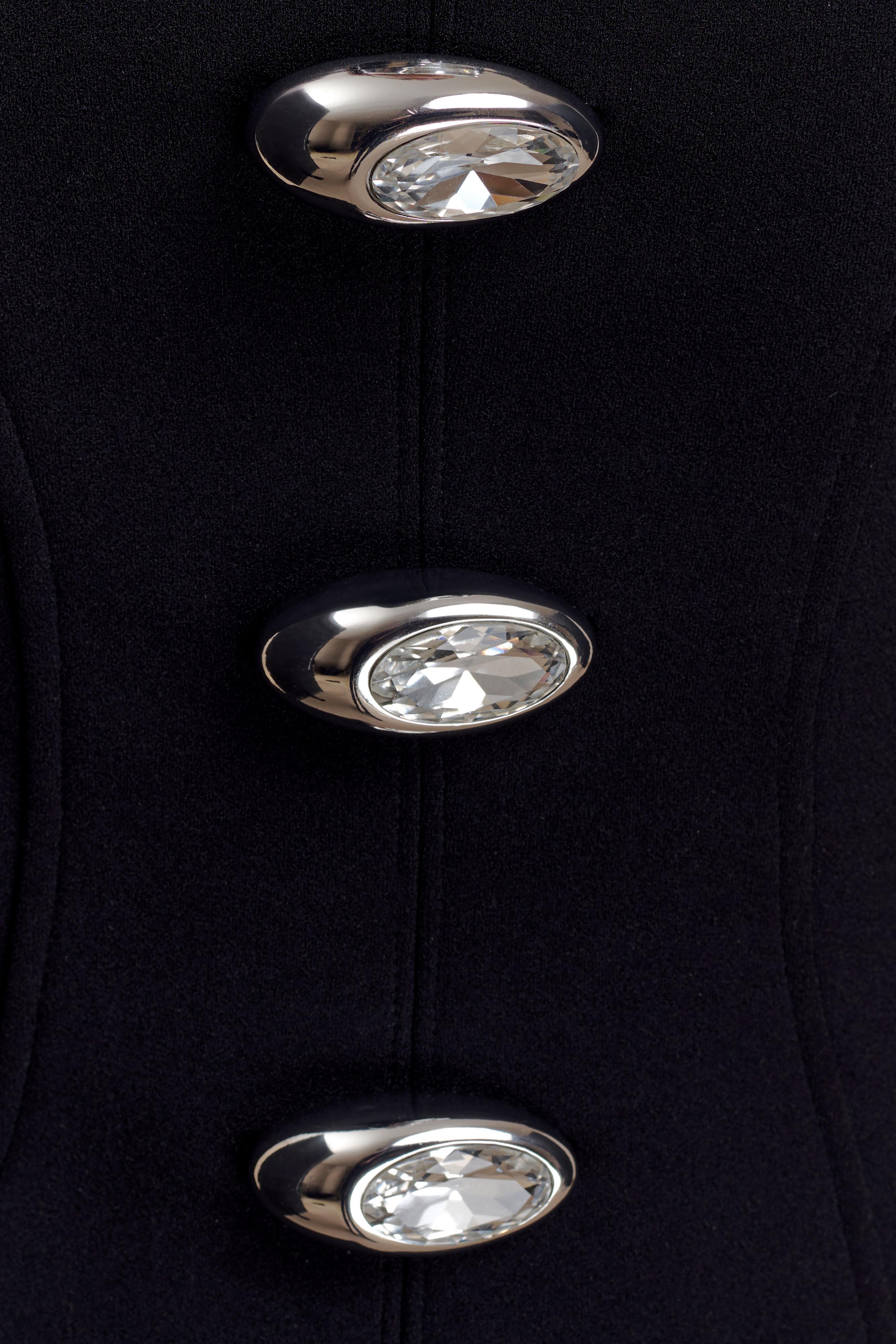 Arla Button Up Corset Top - Black