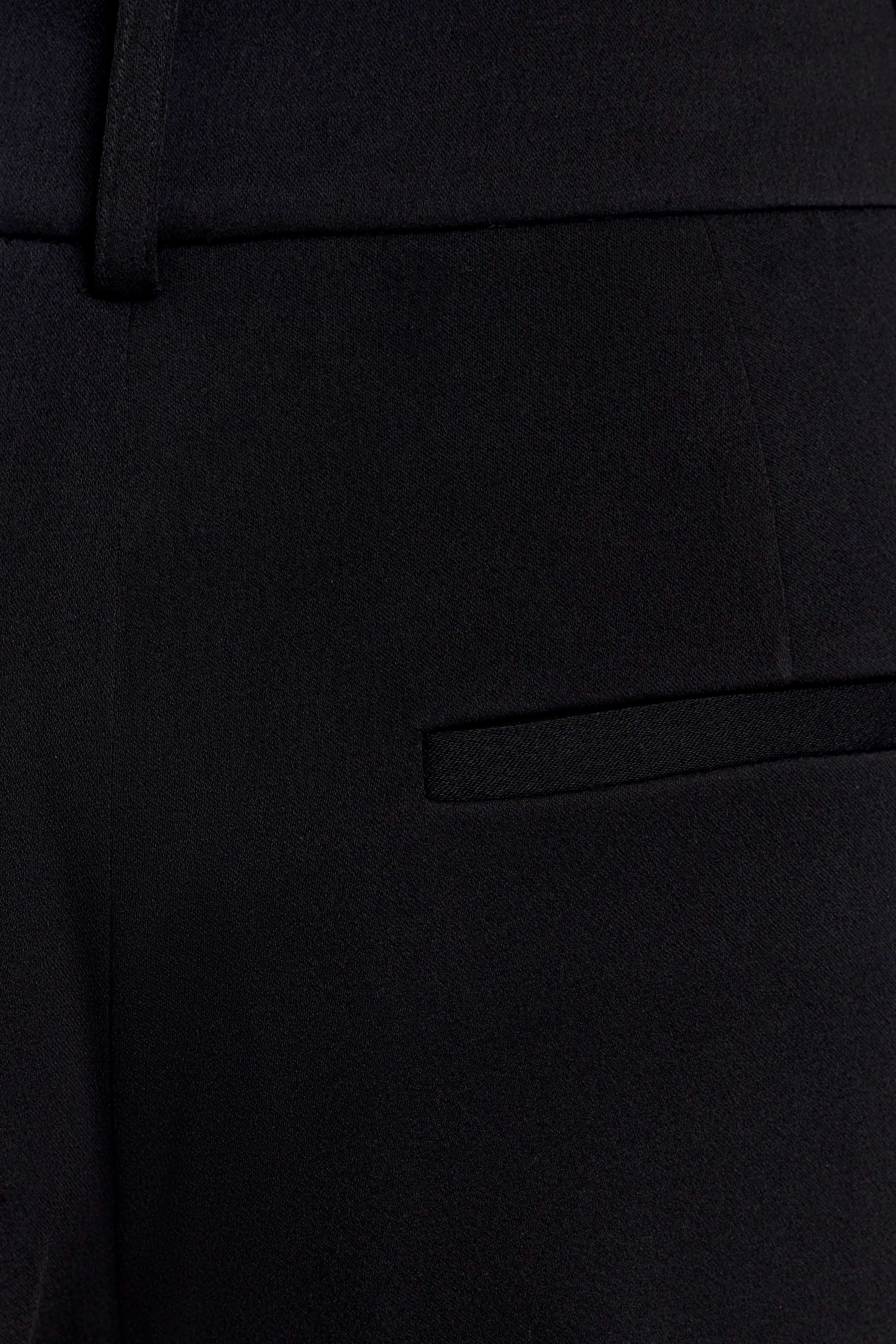 Fatima Satin Straight Leg Pant - Black