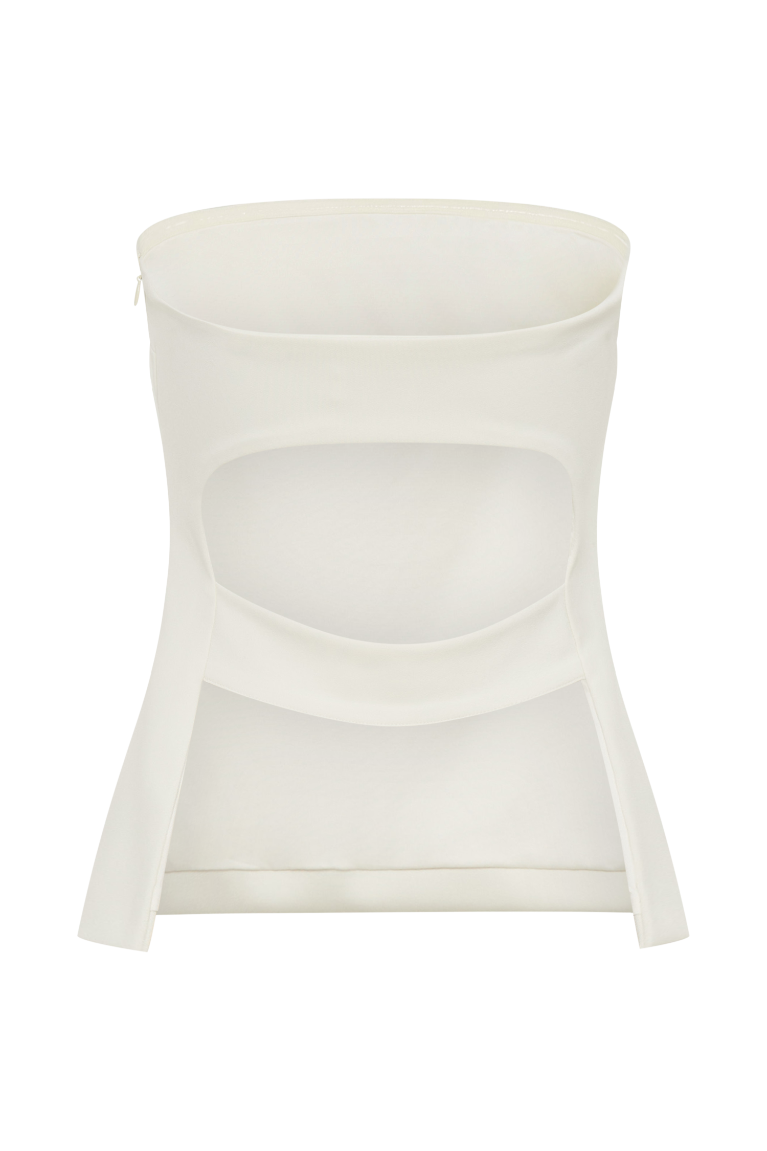 Antonia Strapless Cut Out Top - Ivory