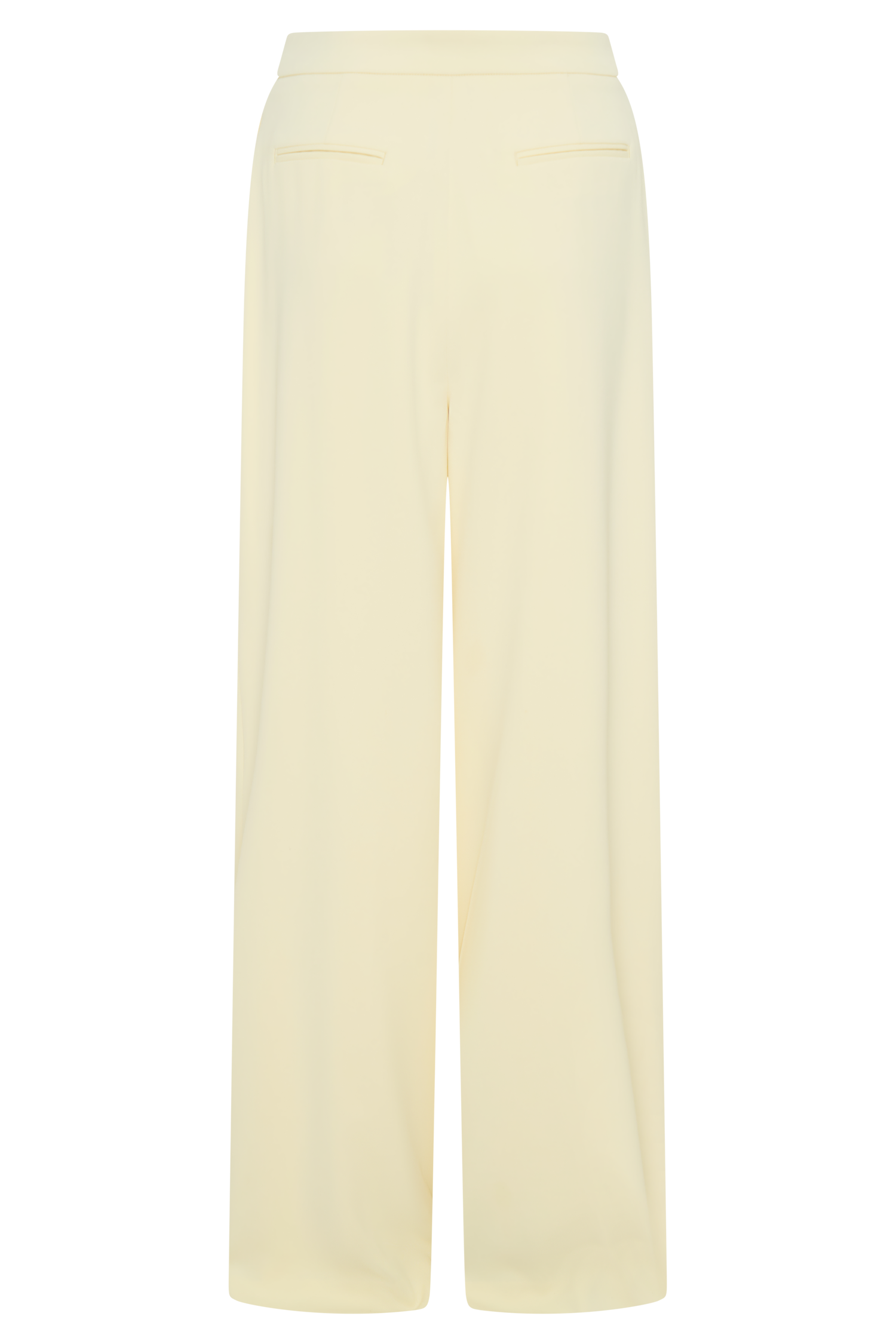 Faith Suiting Wide Leg Pant - Lemon Cream