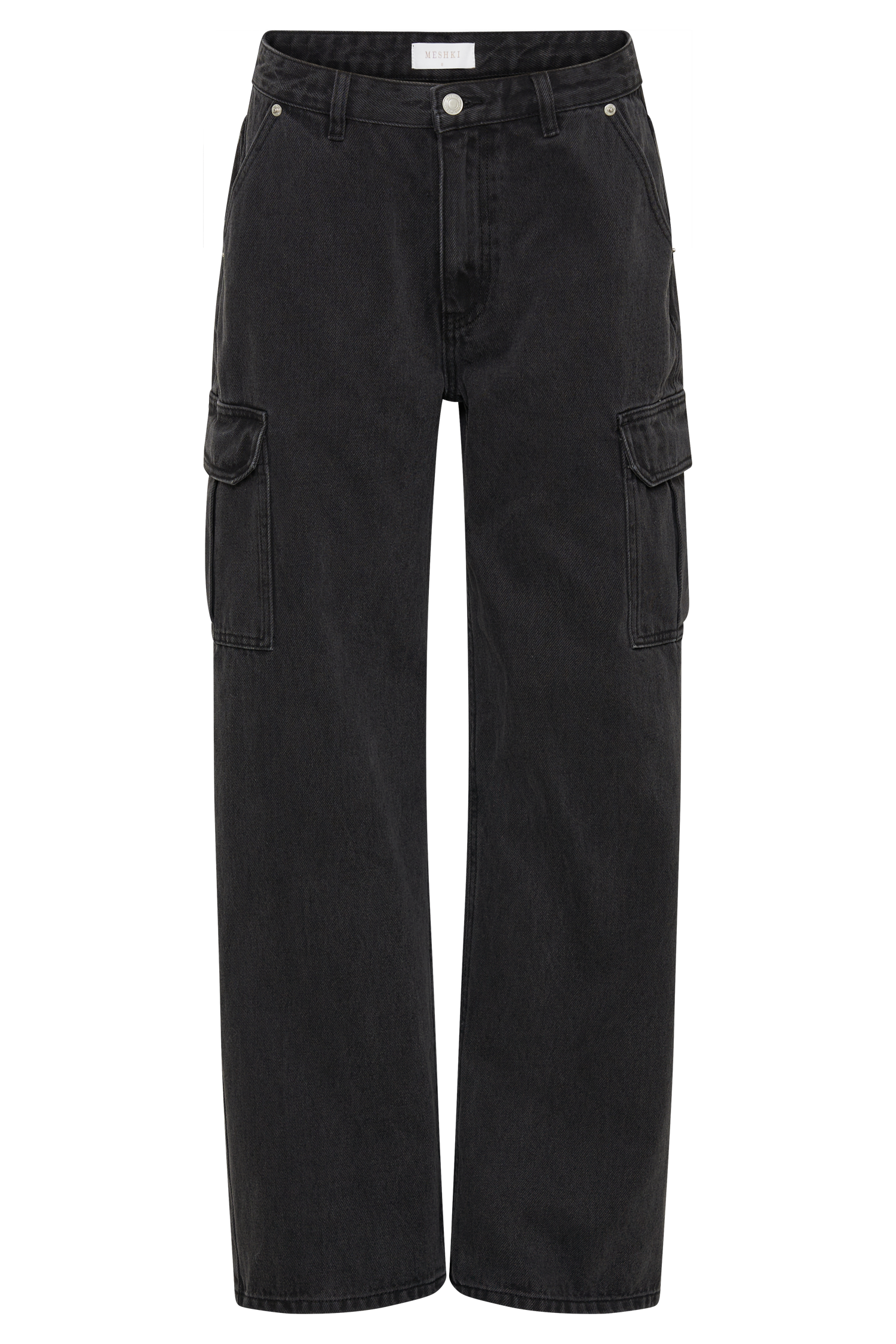 Jagger Mid Rise Oversized Denim Jean - Washed Black